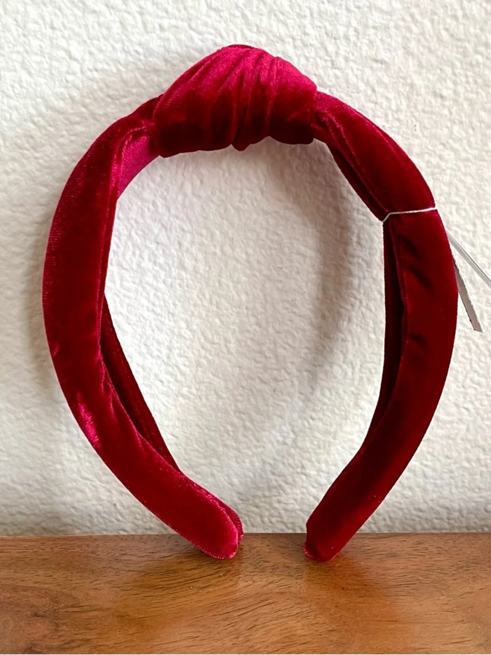 J.Crew Red Velvet Turban Knot Headband | Holiday Hair Accessory NWT